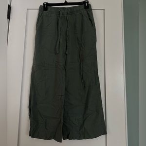 Gap Women’s Linen Flare Pants - Green